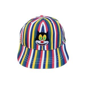 Vintage Mad Cat Colorful Striped Hat